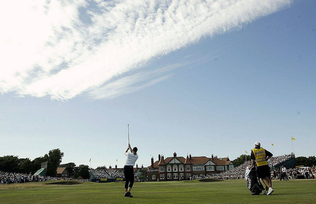 Annika Sorenstam on her way to victory in the 2003 AIG Women's Open